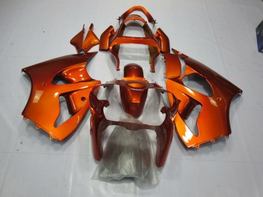 Orange 2000-2002 Kawasaki ZX6R Fairings Factory