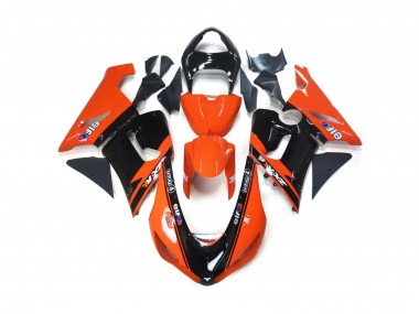 Orange and Black Elf 2005-2006 Kawasaki ZX6R Fairings Factory