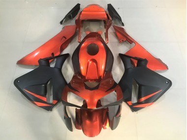Orange and Matte Black 2003-2004 Honda CBR600RR Fairings Factory