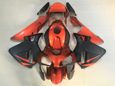 Orange and Matte Black 2003-2004 Honda CBR600RR Fairings Factory