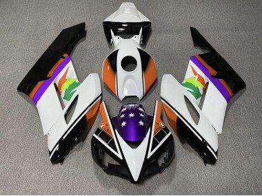 Orange and Purple Flag 2004-2005 Honda CBR1000RR Fairings Factory