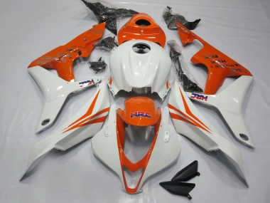 Orange and White HRC- CBR600RR 07-08 2007-2008 Honda CBR600RR Fairings Factory