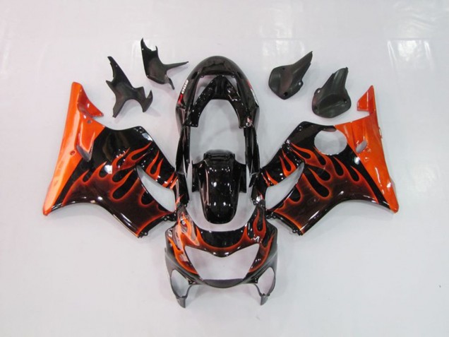 Orange Flame 1999-2000 Honda CBR600 F4 Fairings Factory Orange Flame 1999-2000 Honda CBR600 F4 Fairings Factory