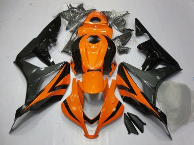 Orange Grey and Black 2007-2008 Honda CBR600RR Fairings Factory