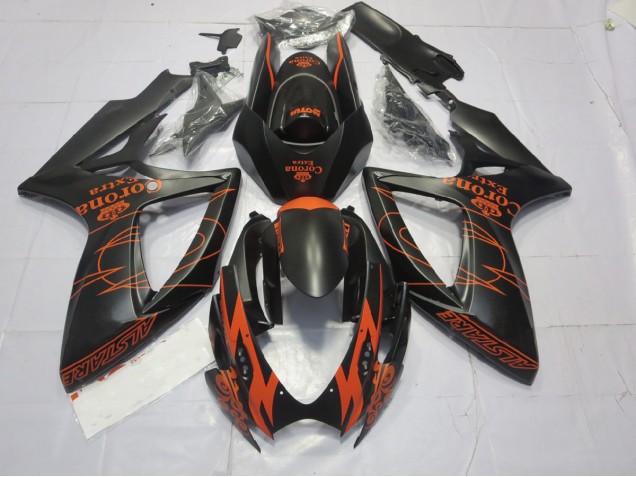 Orange Matte 2006-2007 Suzuki GSXR 600-750 Fairings Factory Orange Matte 2006-2007 Suzuki GSXR 600-750 Fairings Factory