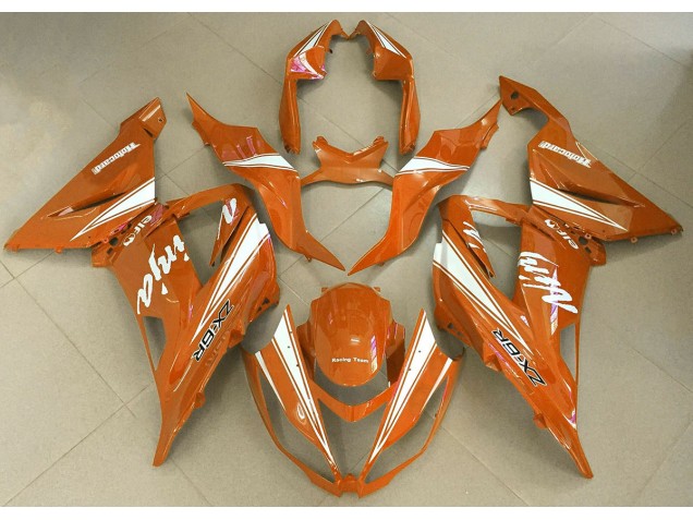 Orange Ninja 2013-2018 Kawasaki ZX6R Fairings Factory Orange Ninja 2013-2018 Kawasaki ZX6R Fairings Factory