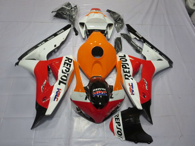 Orange Repsol 2006-2007 Honda CBR1000RR Fairings Factory Orange Repsol 2006-2007 Honda CBR1000RR Fairings Factory