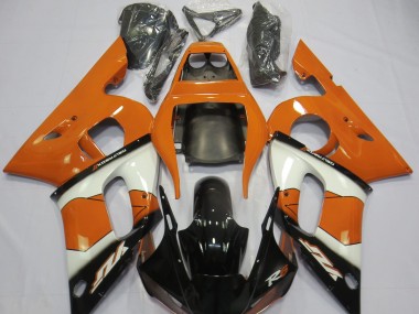 Orange White and Black 1998-2002 Yamaha R6 Fairings Factory
