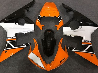 Orange White and Black 2003-2005 Yamaha R6 Fairings Factory