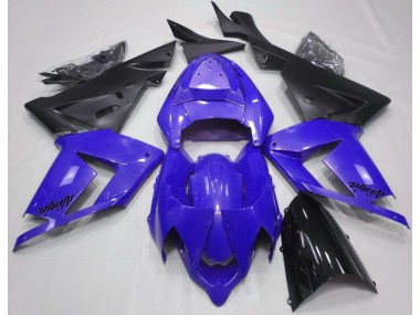 Pearl Blue & Black 2004-2005 Kawasaki ZX10R Fairings Factory
