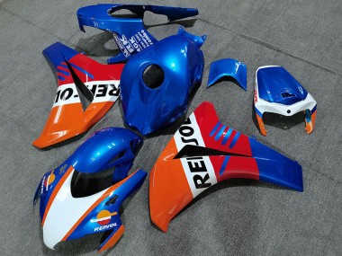 Pearl Blue Repsol Style 2008-2011 Honda CBR1000RR Fairings Factory
