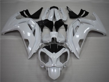 Pearl White 2012-2016 Kawasaki Ninja 650R Fairings Factory