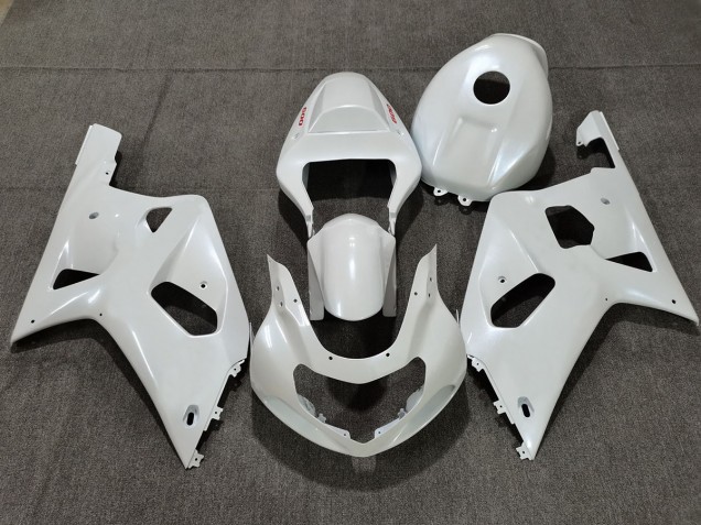 Pearl White Red Logos 2001-2003 Suzuki GSXR 600-750 Fairings Factory Pearl White Red Logos 2001-2003 Suzuki GSXR 600-750 Fairings Factory
