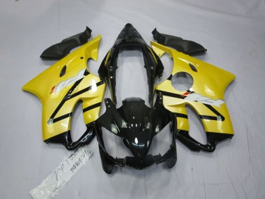 Pearl Yellow Gloss Black 2004-2007 Honda CBR600 F4i Fairings Factory