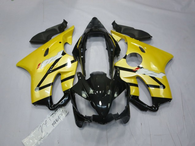 Pearl Yellow Gloss Black 2004-2007 Honda CBR600 F4i Fairings Factory Pearl Yellow Gloss Black 2004-2007 Honda CBR600 F4i Fairings Factory