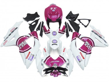 Pink 34 Lucky Strike 2008-2010 Suzuki GSXR 600-750 Fairings Factory