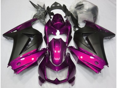 Pink and Matte Black 2008-2013 Kawasaki Ninja 250 Fairings Factory