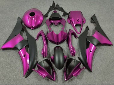 Pink and Matte Black 2008-2016 Yamaha R6 Fairings Factory