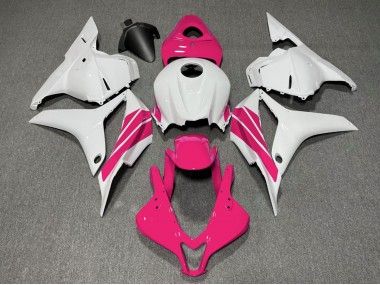 Pink and White Side Stripe 2009-2012 Honda CBR600RR Fairings Factory