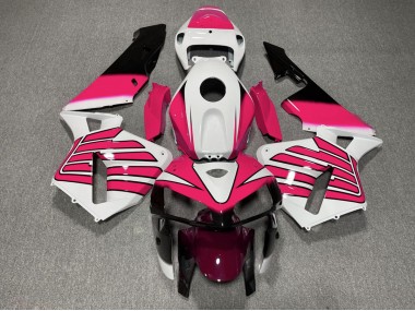Pink and White Wings 2005-2006 Honda CBR600RR Fairings Factory