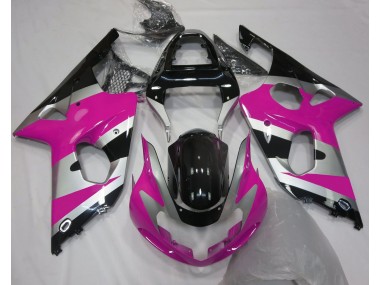 Pink Silver OEM Style 2000-2002 Suzuki GSXR 1000 Fairings Factory