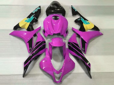 Pink & Teal Bull 2007-2008 Honda CBR600RR Fairings Factory