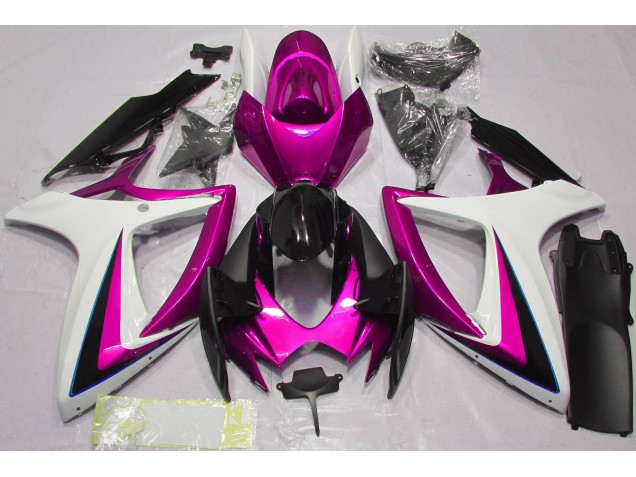Pink & White 2006-2007 Suzuki GSXR 600-750 Fairings Factory Pink & White 2006-2007 Suzuki GSXR 600-750 Fairings Factory