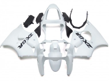 Plain Gloss With Logo 2000-2002 Kawasaki ZX6R Fairings Factory