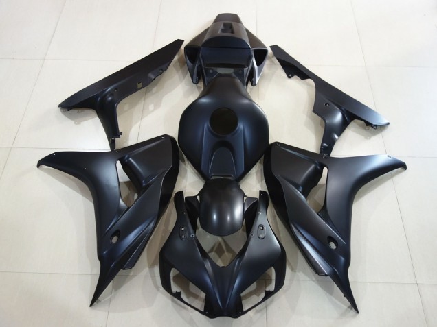 Plain Matte Black 2006-2007 Honda CBR1000RR Fairings Factory Plain Matte Black 2006-2007 Honda CBR1000RR Fairings Factory