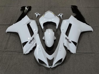 Plain White Gloss 2007-2008 Kawasaki ZX6R Fairings Factory