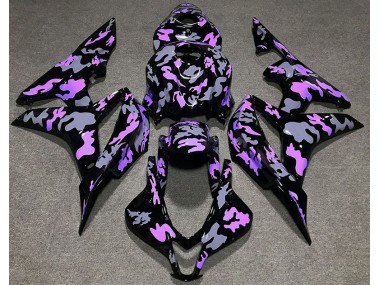 Purple and Gray Camouflage 2007-2008 Honda CBR600RR Fairings Factory