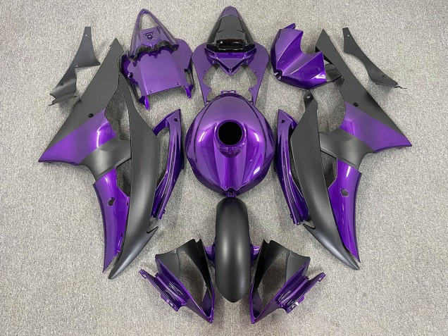 Purple and Matte Black 2008-2016 Yamaha R6 Fairings Factory Purple and Matte Black 2008-2016 Yamaha R6 Fairings Factory
