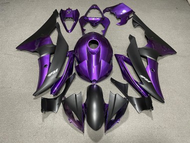 Purple and Matte Black & Logos 2008-2016 Yamaha R6 Fairings Factory