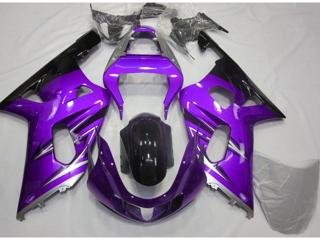 Purple and Silver 2001-2003 Suzuki GSXR 600-750 Fairings Factory Purple and Silver 2001-2003 Suzuki GSXR 600-750 Fairings Factory