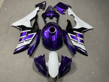 Purple Black and White OEM Style 2008-2016 Yamaha R6 Fairings Factory