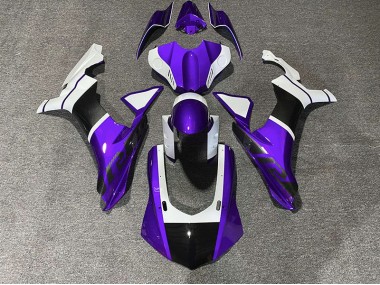 Purple & Carbon Fiber Accents 2015-2019 Yamaha R1 Fairings Factory