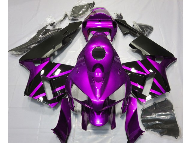 Purple & Gloss Black Design 2005-2006 Honda CBR600RR Fairings Factory Purple & Gloss Black Design 2005-2006 Honda CBR600RR Fairings Factory