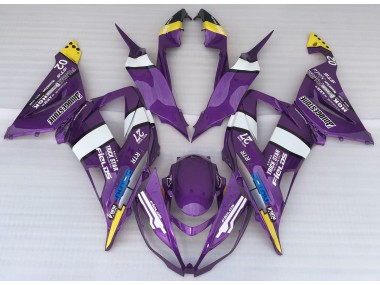 Purple Logo Style 2013-2018 Kawasaki ZX6R Fairings Factory