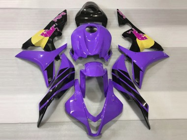 Purple & Pink Bull 2007-2008 Honda CBR600RR Fairings Factory