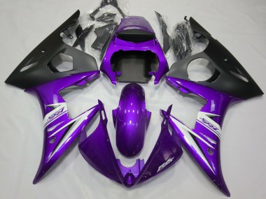 Purple & White 2003-2005 Yamaha R6 Fairings Factory
