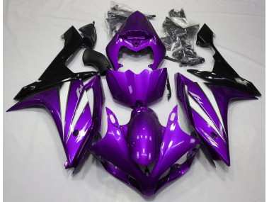 Purple White and Black 2007-2008 Yamaha R1 Fairings Factory