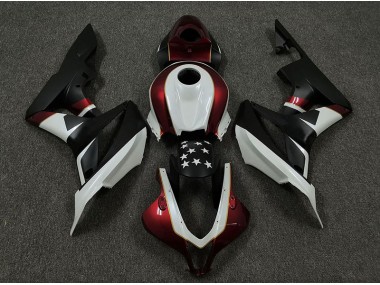 Racing Red and Black 2009-2012 Honda CBR600RR Fairings Factory