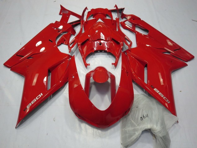 Red 1098 2007-2012 Ducati 848 1098 1198 Fairings Factory Red 1098 2007-2012 Ducati 848 1098 1198 Fairings Factory