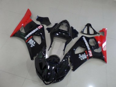 Red and Black 2003-2004 Suzuki GSXR 1000 Fairings Factory