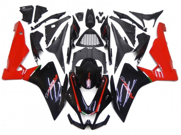 Red and Black 2010-2015 Aprilia RSV4 1000 Fairings Factory Red and Black 2010-2015 Aprilia RSV4 1000 Fairings Factory