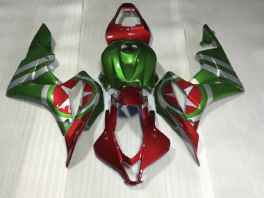 Red and Green Captain America 2007-2008 Honda CBR600RR Fairings Factory