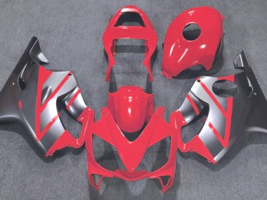 Red and Matte Silver 2001-2003 Honda CBR600 F4i Fairings Factory
