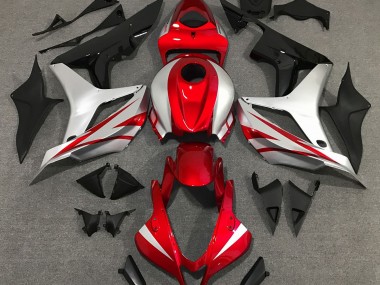 Red and Silver OEM Style 2007-2008 Honda CBR600RR Fairings Factory