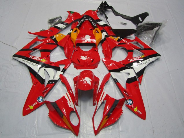 Red and White 2009-2018 BMW S1000RR Fairings Factory Red and White 2009-2018 BMW S1000RR Fairings Factory