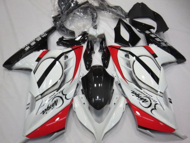 Red and White 2013-2018 Kawasaki Ninja 300 Fairings Factory